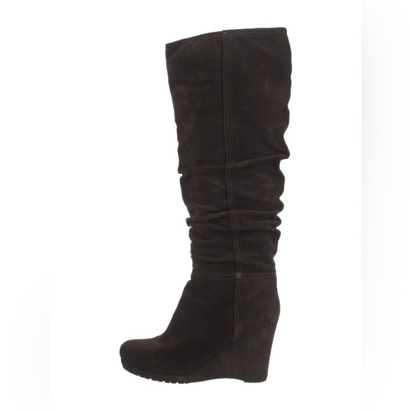 Prada Women’s Black Suede Slouch Pull on Boots Size 40/10 - Picture 3 of 13